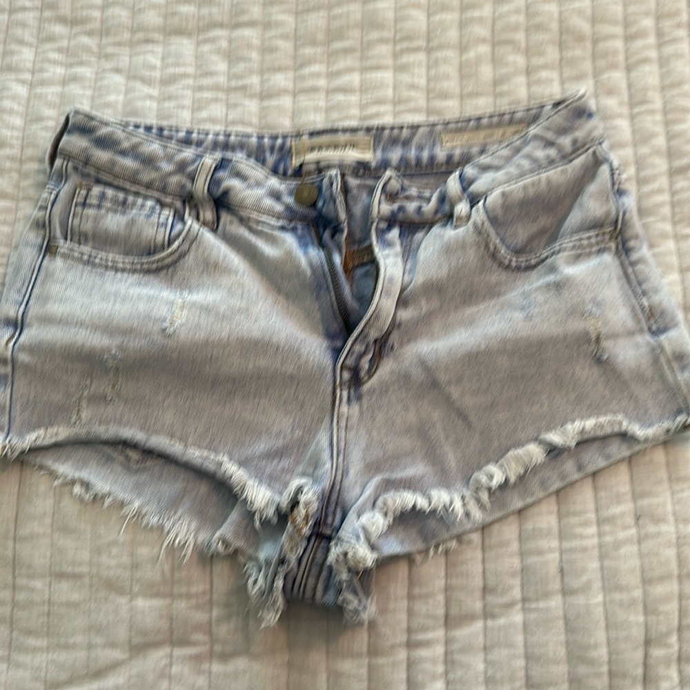 PacSun High rise festival short in light denim size 26